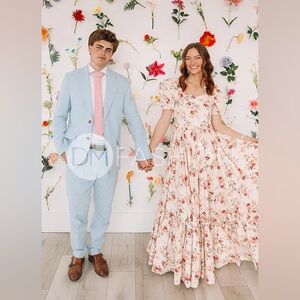 Brynnleigh Ivory Cottage Floral Gown